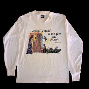 Vintage 90s Jesus bible verse shirt